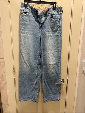 rag & bone Light Wash Wide Leg Jeans